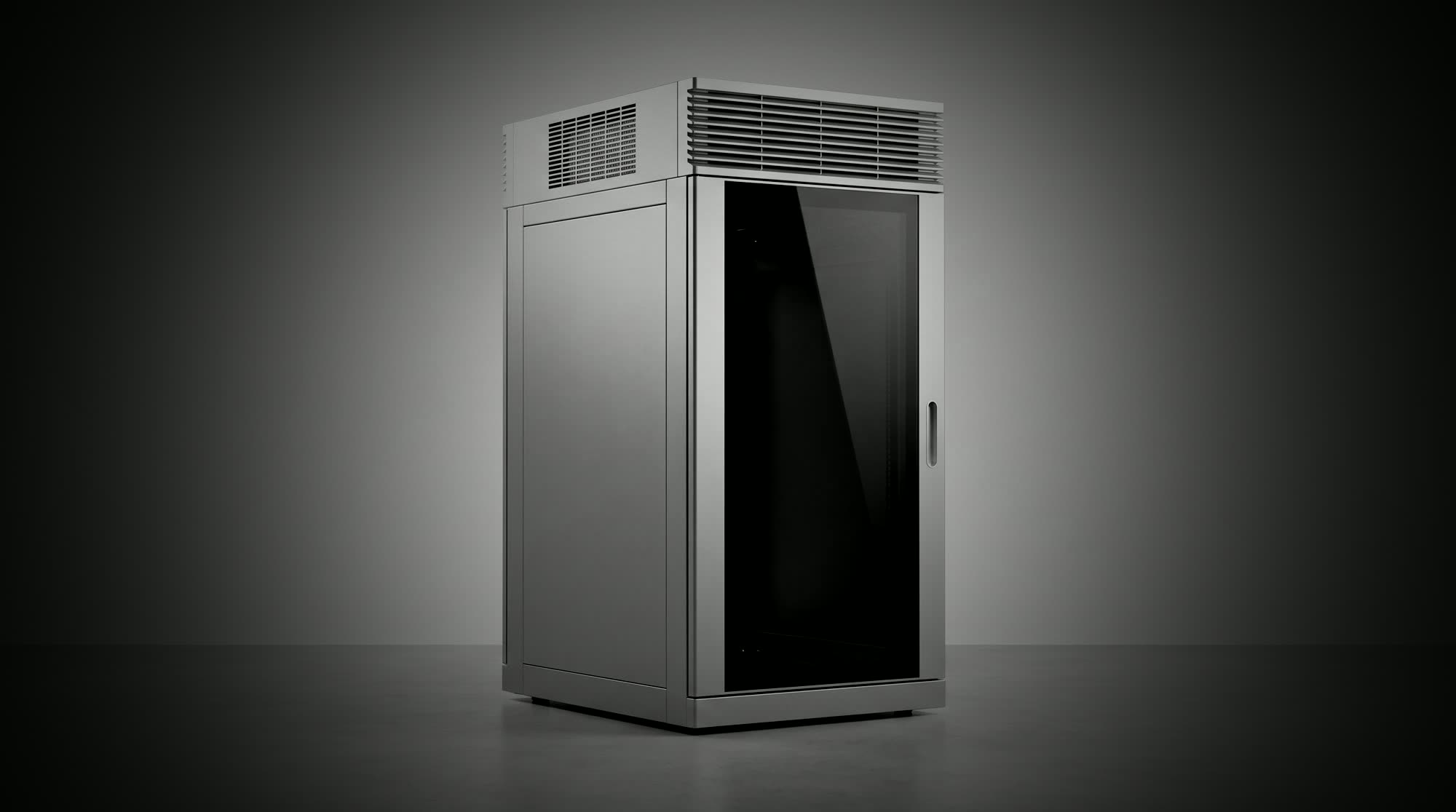 Micro data center autocontenido en gabinete sellado